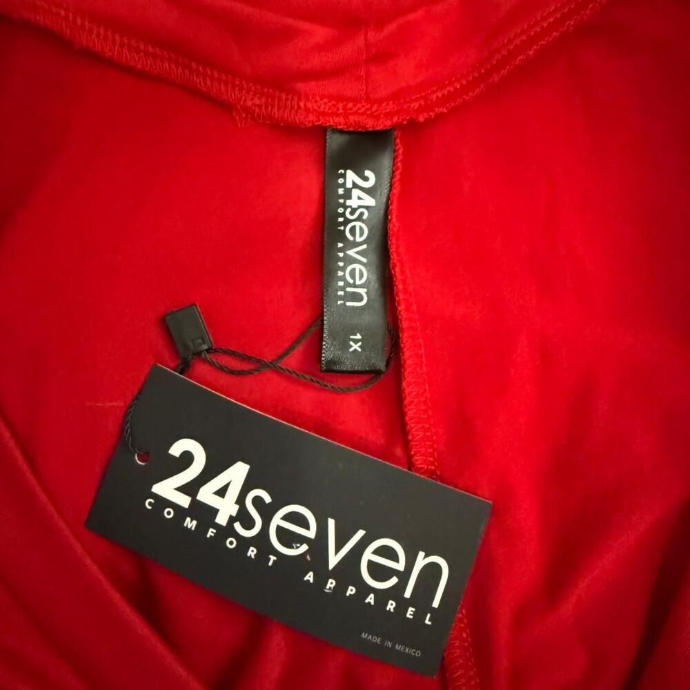 24seven Comfort Apparel Plus Size Long Sleeve Flared T-Shirt Dress, NWT! Size 1X - Picture 5 of 7